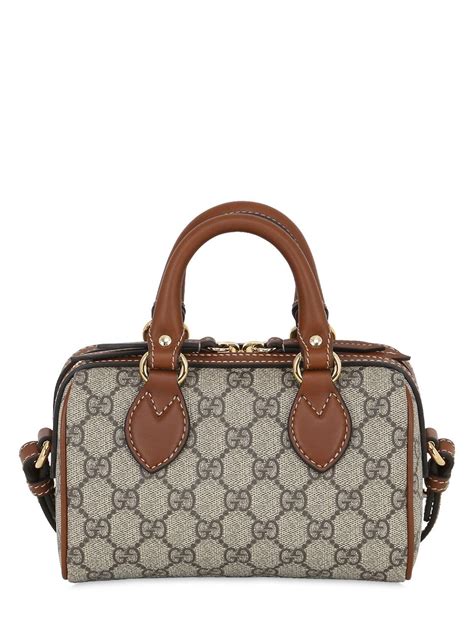 gucci mini boston brown|authentic gucci boston bag.